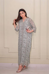 Blue Printed Kaftan