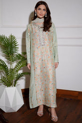 Gota Floral Printed Fit