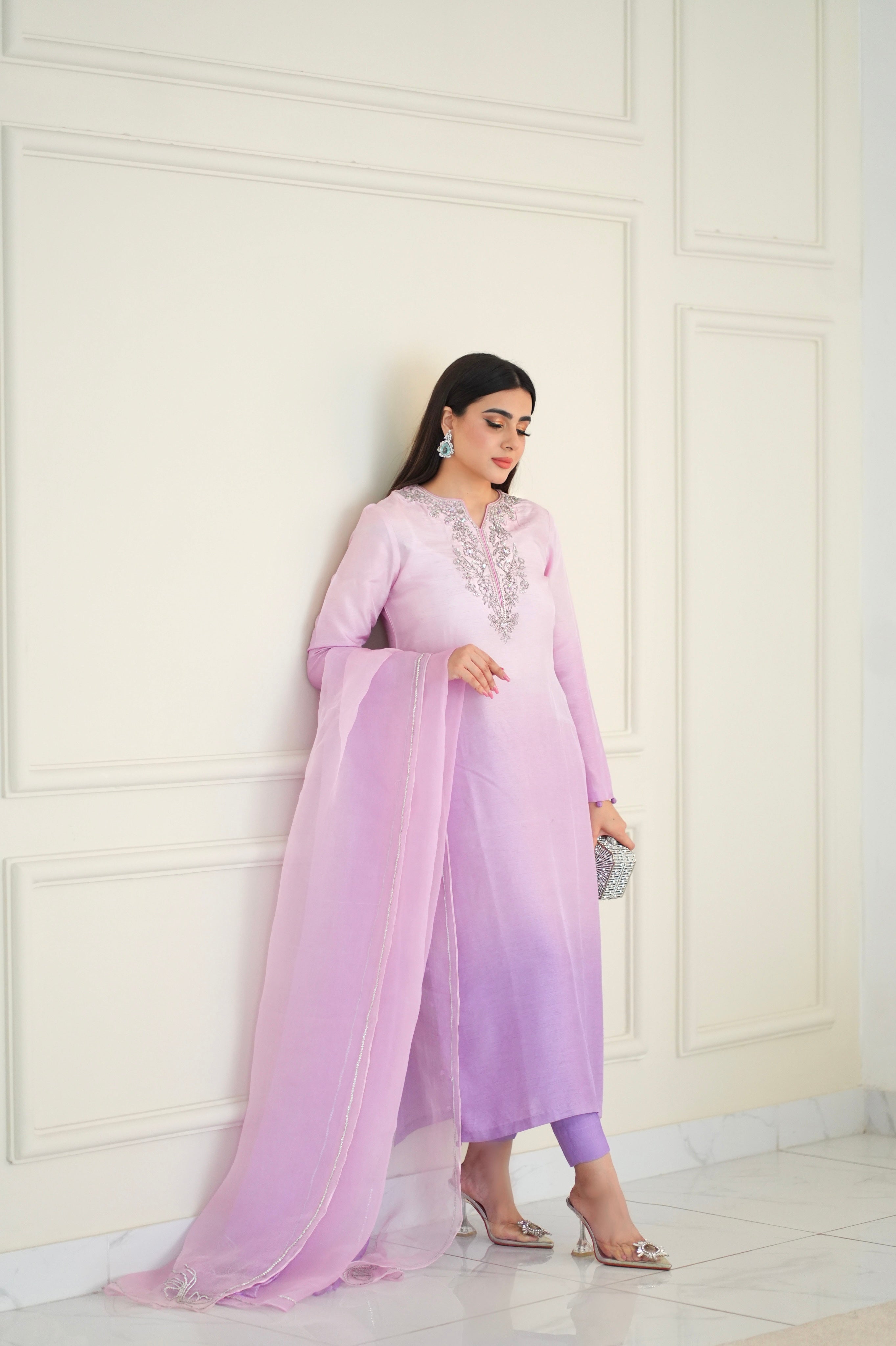 Ombre lilac
