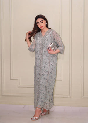 Blue Printed Kaftan