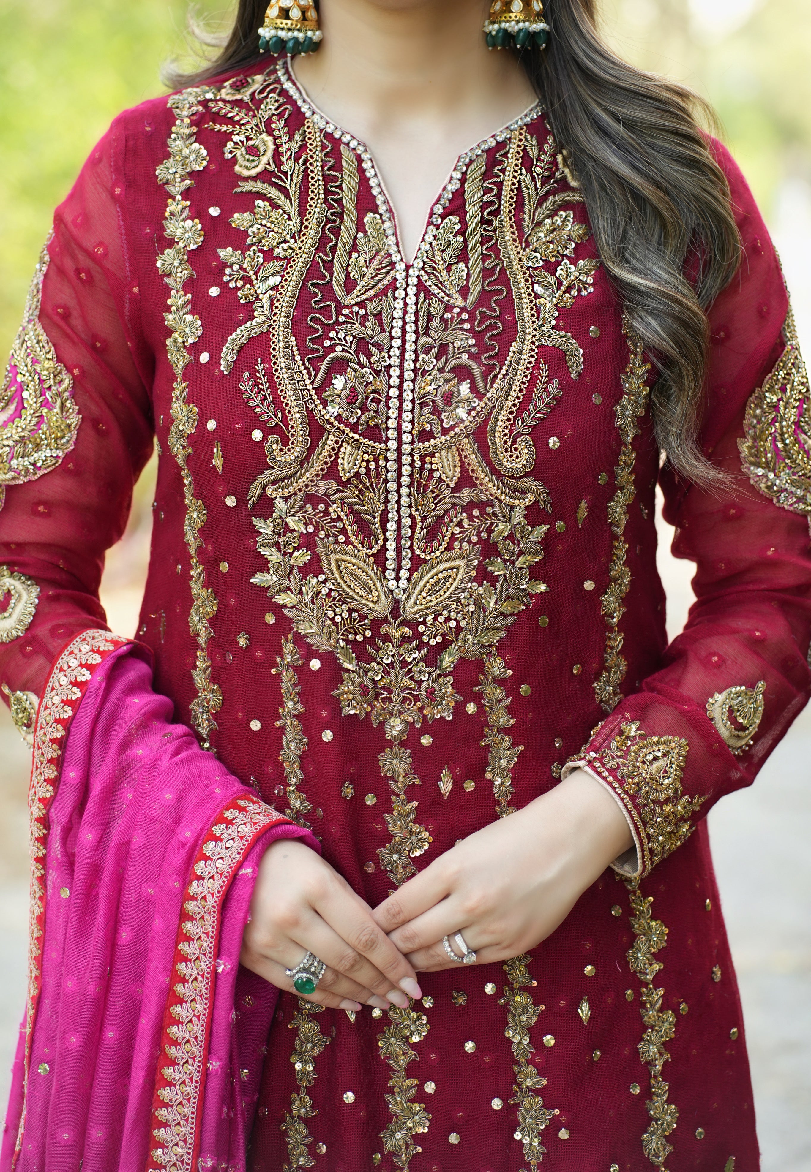 Red Zardozi