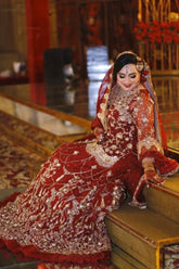 Red Bridal Lehnga Shirt