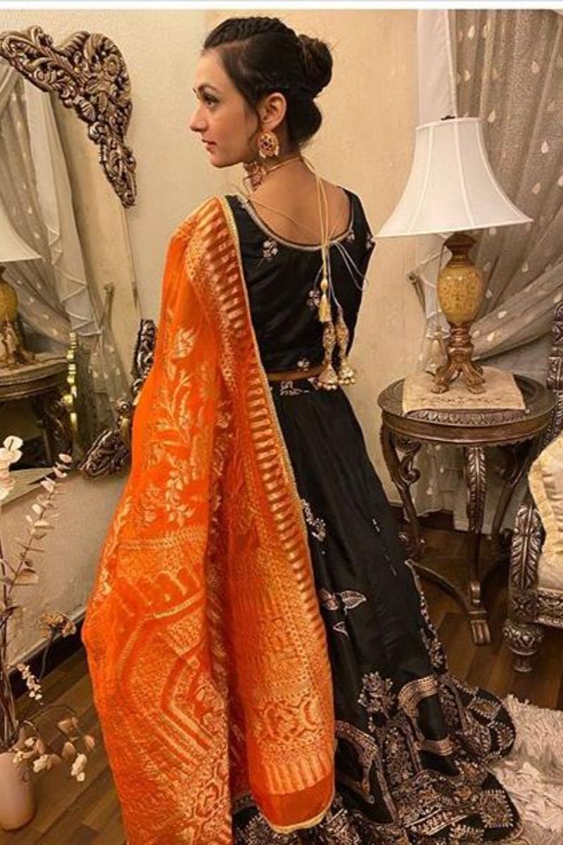 Black Lehnga Choli
