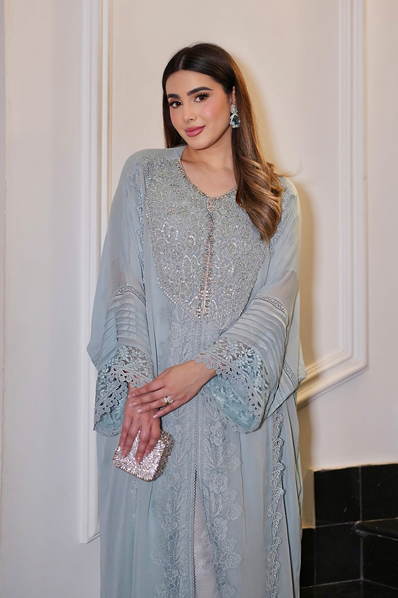 Chantilly Ice Blue Kaftan