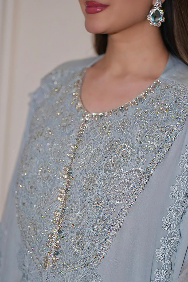 Chantilly Ice Blue Kaftan