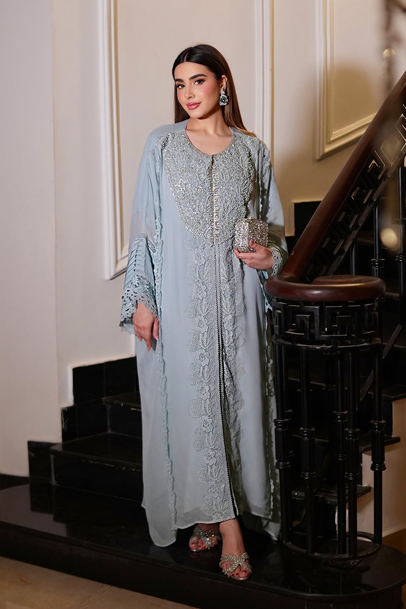 Chantilly Ice Blue Kaftan