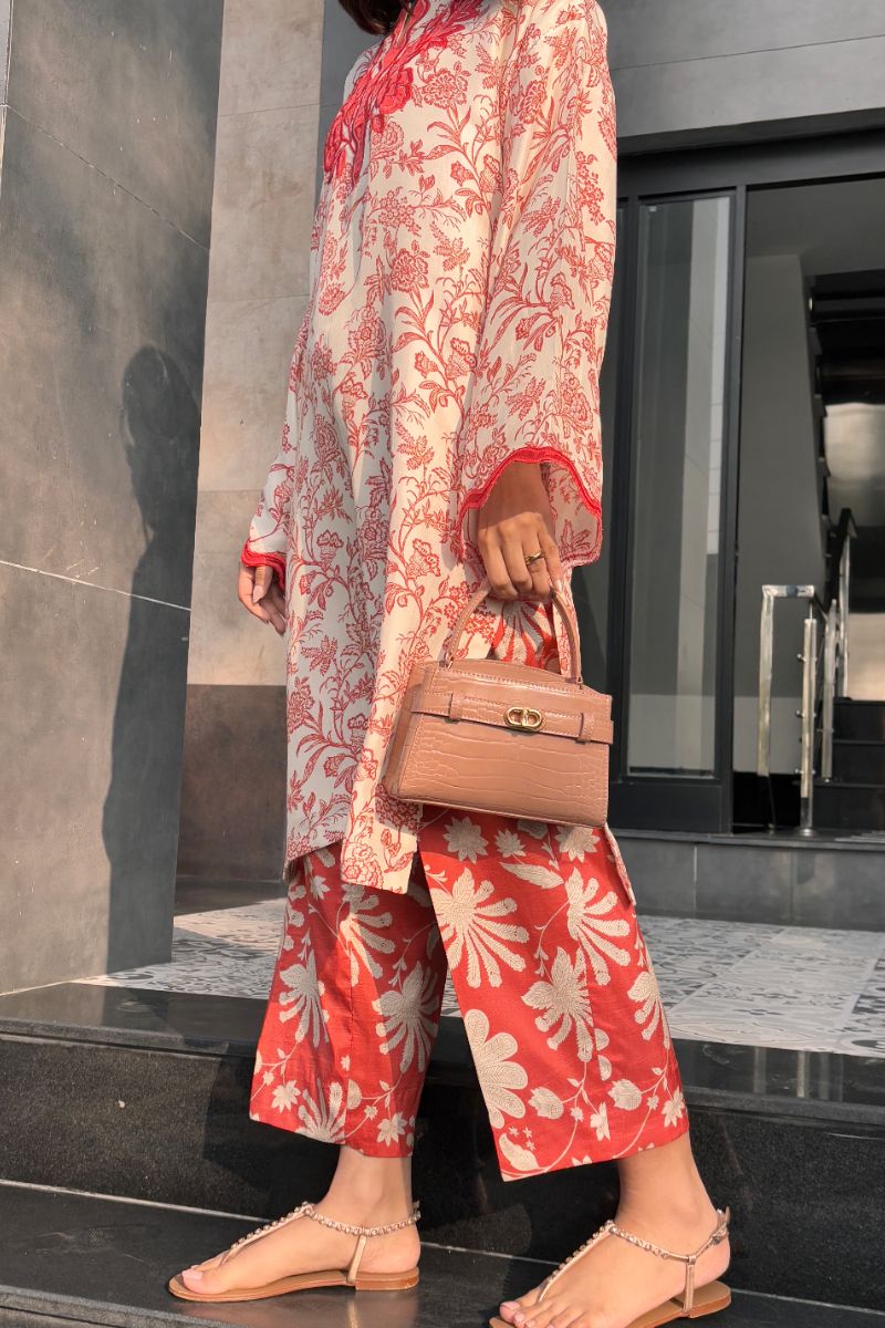 Red And White Cord Set