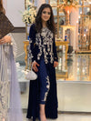 CLIENT SPOTTED IN CUSTOMISED BLUE VELVET FORMAL